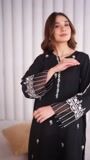 Black Kurta Set for Women