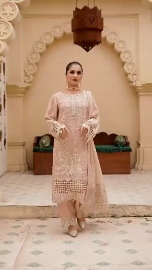 Peach pink Kurta Set for Women