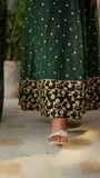 Green Anarkali for Women