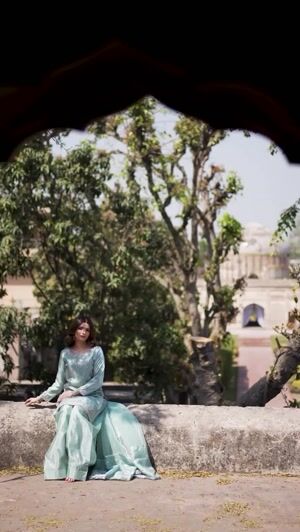 Ice blue Kurta Set for Women