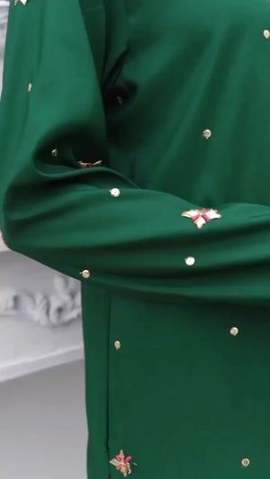 Bottle green Kurta Set for Women