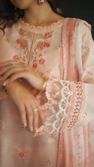 Peach pink Unstitched for Women