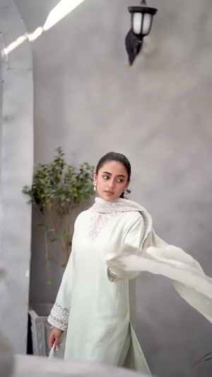Silver Kurta Set for Women