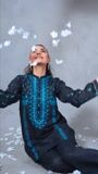 Black Kurta Set for Women