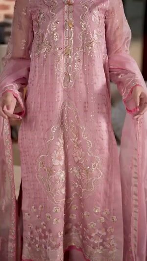 Pastel pink Kurta Set for Women