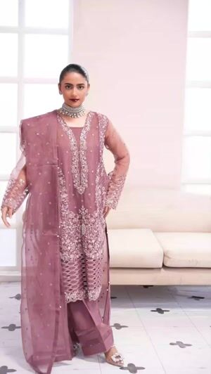 Mauve Kurta Set for Women