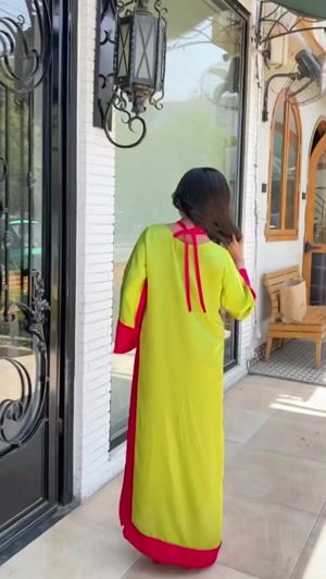 Neon green Kaftan for Women