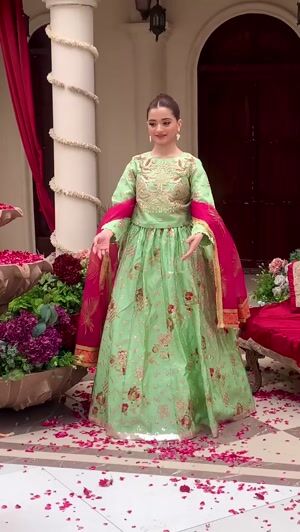 Pistachio green Lehenga for Girl