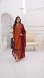 Rust orange Kurta Set for Women