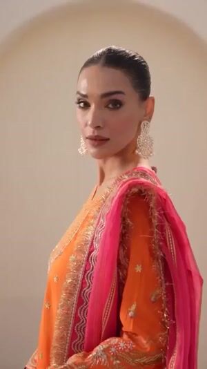 Orange Kurta Set for Women