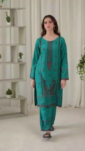 Sea green Kurta Set for Women