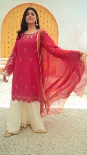 Pink Kurta Set for Women