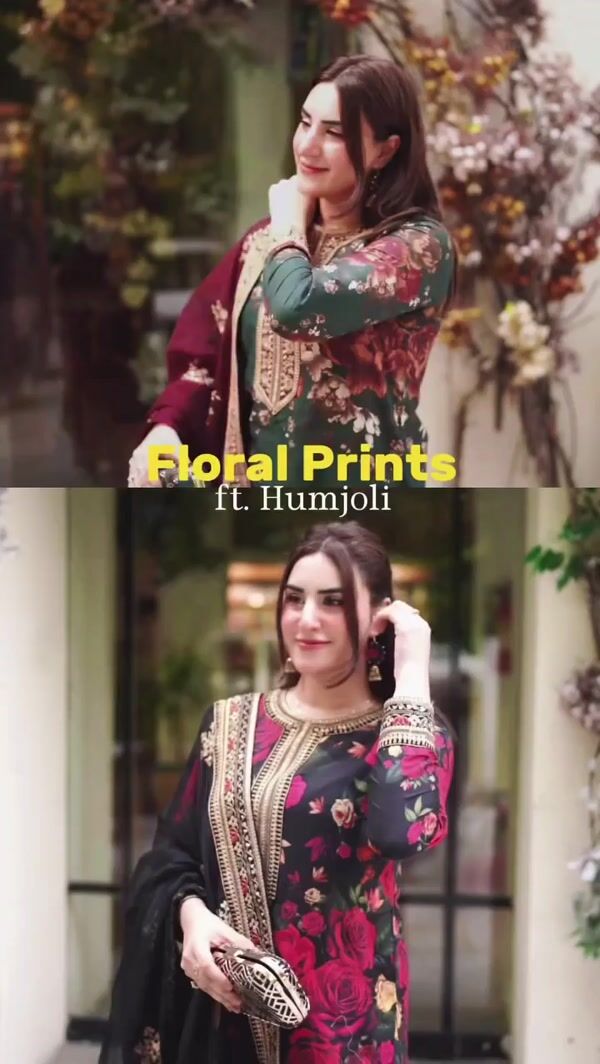 Humjoli Pret Embroidered Lawn 3 Piece Suit Deep Dusk