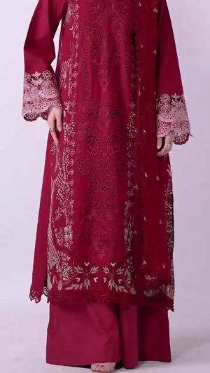 Red Kurta Set for Women