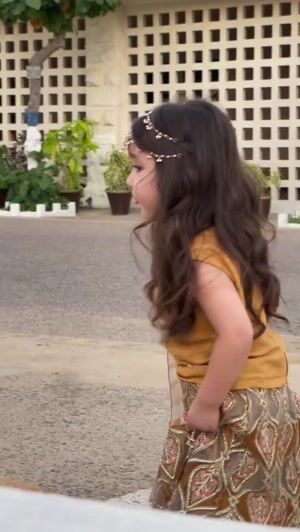 Mustard Lehenga for Girl
