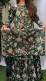 Bottle green Gharara for Women