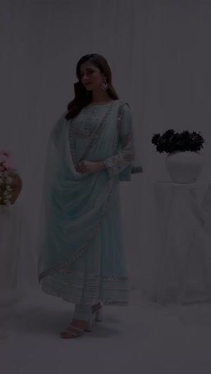 Ice blue Pishwas for Women