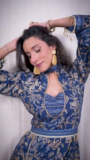 Teal Pishwas for Women
