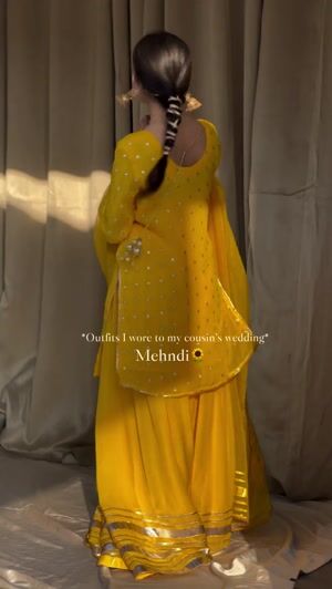 Yellow Sharara for Women