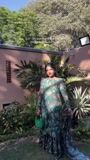 Bottle green Gharara for Women