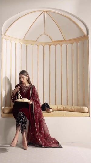 Maroon Unstitched for Women