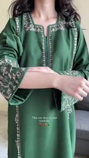 Green Kurta Set for Women