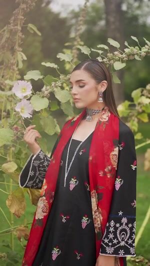 Black Kurta Set for Women