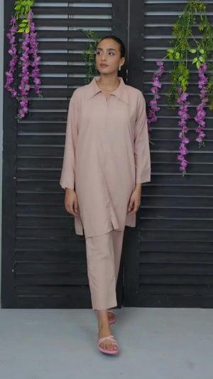 Peach pink Co Ord Sets for Women