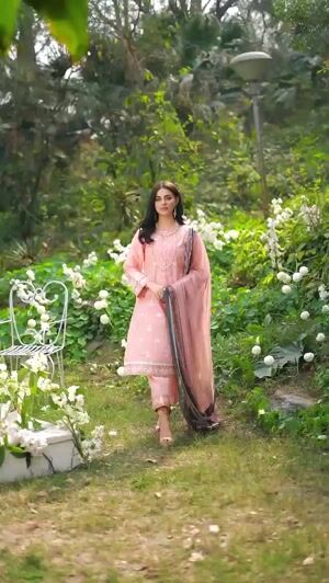Peach pink Kurta Set for Women