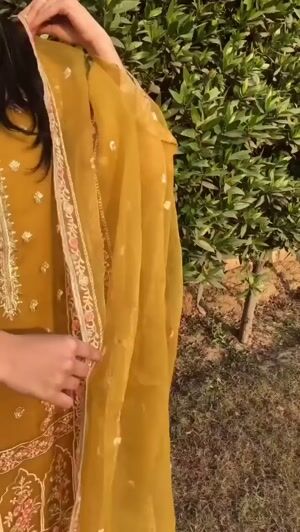 Mustard Kurta Set for Women