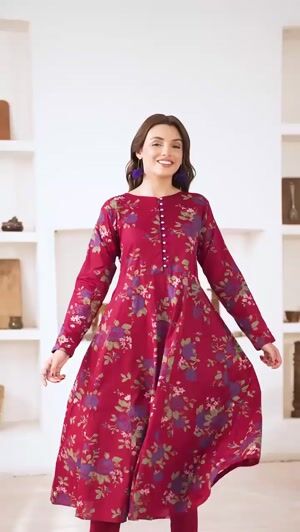 Maroon Pishwas for Women