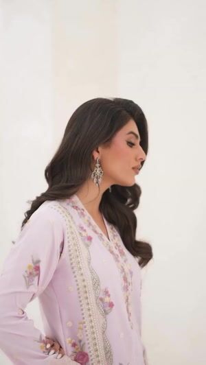 Lilac Kurta Set for Women