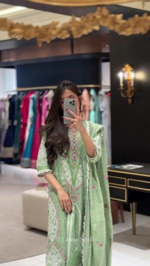 Mint green Unstitched for Women