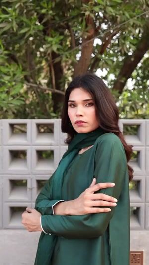 Bottle green Kurta Set for Women