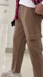 Camel brown Trousers for Women