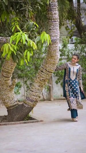 Blue Kurta Set for Girl