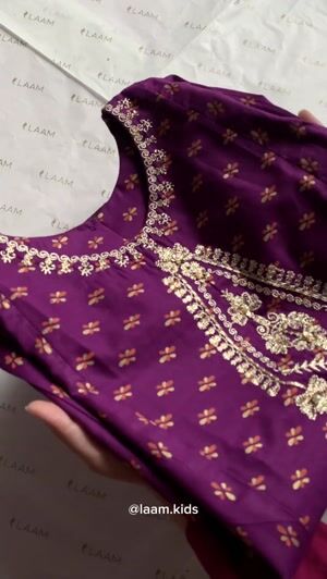 Purple Gharara for Girl