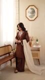 Chocolate brown Kurta Set for Women