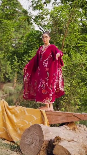 Cherry red Unstitched for Women