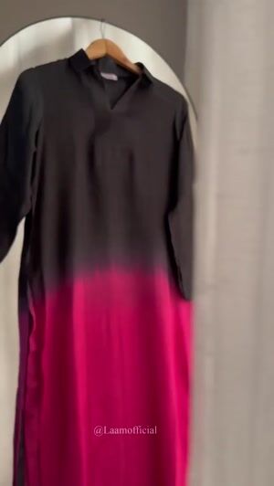 Black Kurta Set for Women