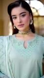 Mint green Kurta Set for Women