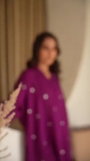 Purple Kurta Set for Women