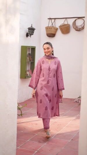 Mauve pink Kurta Set for Women
