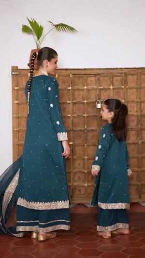 Blue Kurta Set for Girl
