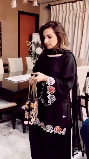 Black Kurta Set for Women