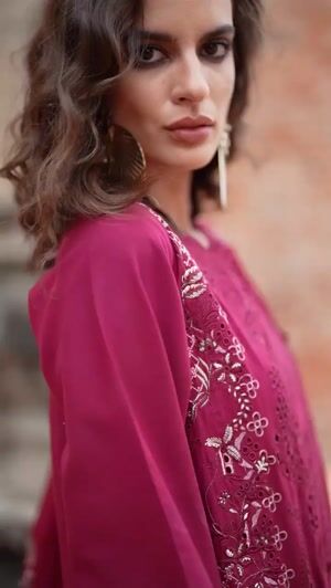 Red Kurta Set for Women