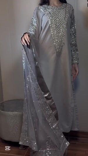 Steal grey Kurta Set for Women