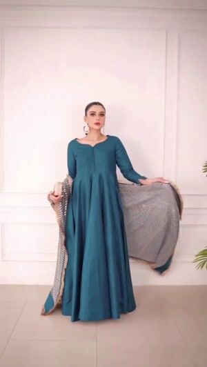 Teal Pishwas for Women