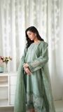 Sage green Kurta Set for Women