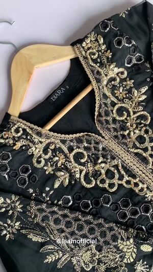 Black Kurta Set for Women